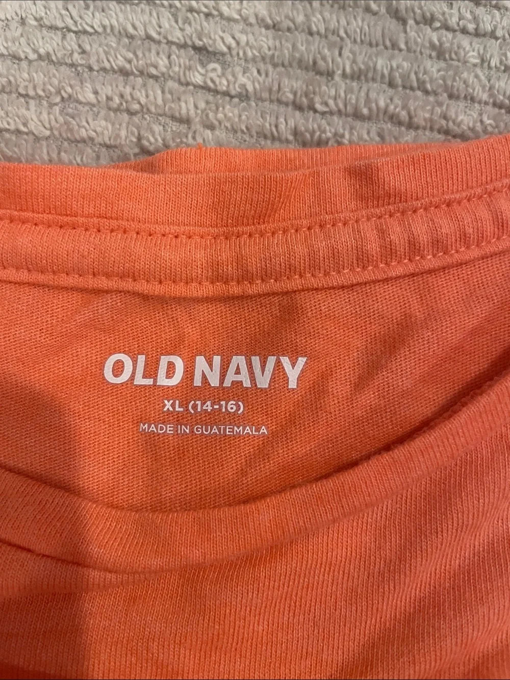 Old Navy Coral 'Flower Power' Graphic Tee
